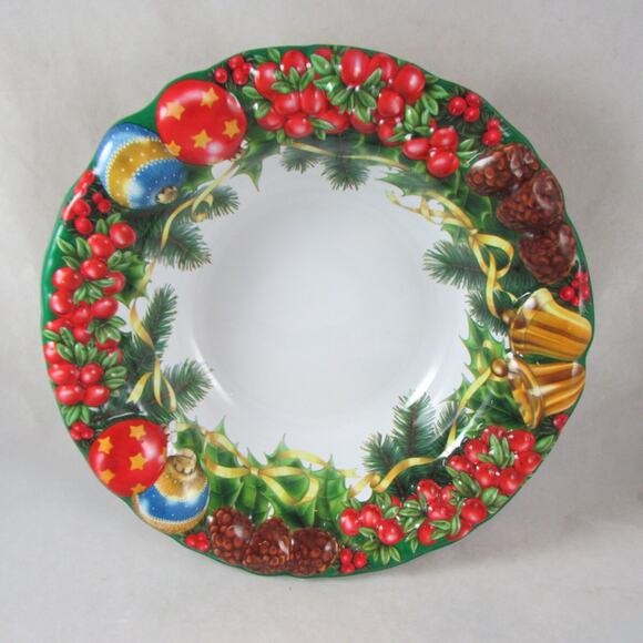 Ullman Holiday Plastic Dishes Chip n Dip Serving Bowl 2 Lot USA Vintage 1990s - Picture 4 of 8